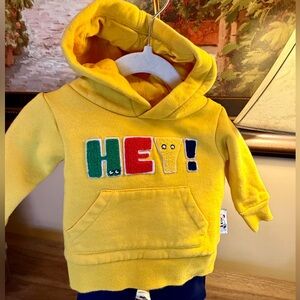 HBC Stripes 0-6 months 2pc Sweatshirts with undershirt